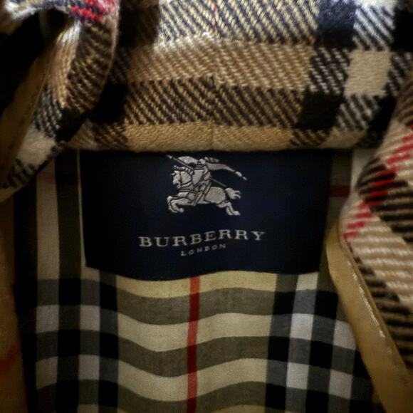 Burberry Black Mens 48 L Sher 3050 Car Coat Detachable Wool Novacheck Liner - Picture 9 of 16